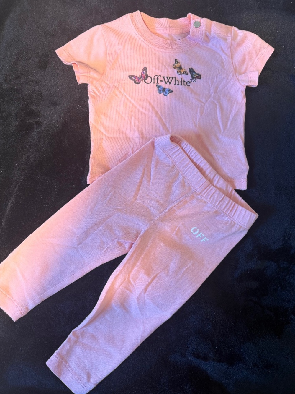 Off White baby girl two piece set